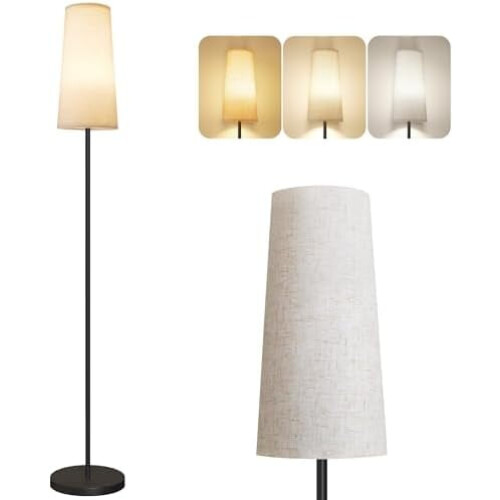 Moderne Stehlampe mit 3-farbiger LED-Lampe, 155 cm