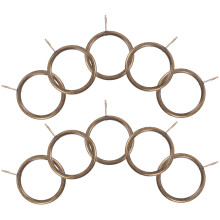 20Pcs Classic Shower Curtain Hanging Rings Antique Bronze Stainless Steel Quiet Operation Interior Designers