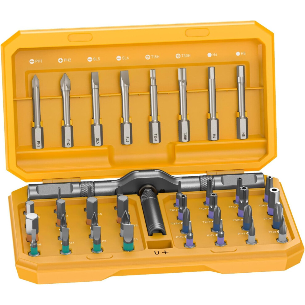 42-In-1 Magnetic Screwdriver Kit With Precision Bits Â Compatible With Pc, Camera, Smartphone, Furniture, Bike 9329345994562