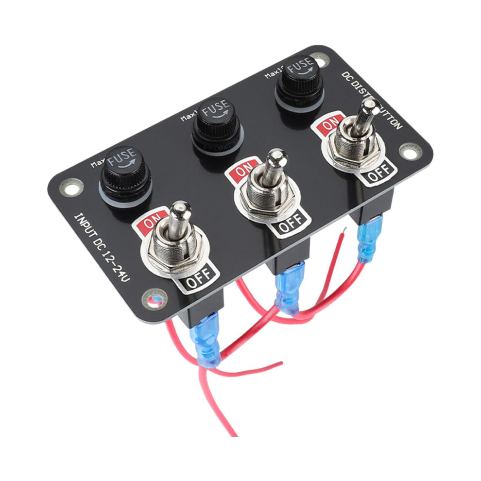 3 Gang Rocker Switch Panel Easily Install, 12V 24V,Rocker Control Switch Panel Toggle,Switch Panel For Trucks,Replacement 9357860921336