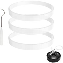 Confezione da 3 guarnizioni in gomma bianca per frullatori Nutri Ninja (compatibili con CT680, BL456-30, BL480, BL681A, BL682) – 3,94"