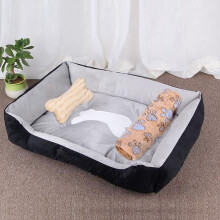 Pet Large Dog Bed Warm House Candy-colored Square Nest Pet Kennel For Small Medium Large Dogs Cat Puppy Plus Size Dog Baskets
