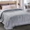 Soft Fleece Throw Blanket, Silver Grey, Twin 1