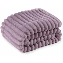 GentleSoft Light Purple Throw Blanket for Couch - Cozy Soft Blankets for Women, Cute Small Throws for Girls, Purple, 50x60 Inches