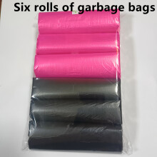 Sacs poubelle jetables en PE fin pour la maison, sacs à déchets de cuisine portables avec perforations colorées