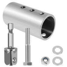Stainless Steel Trailer Jack Drill Adapter – Compatible with 1" Jack Drive Axle, Easy & Fast Crank Handle Kit