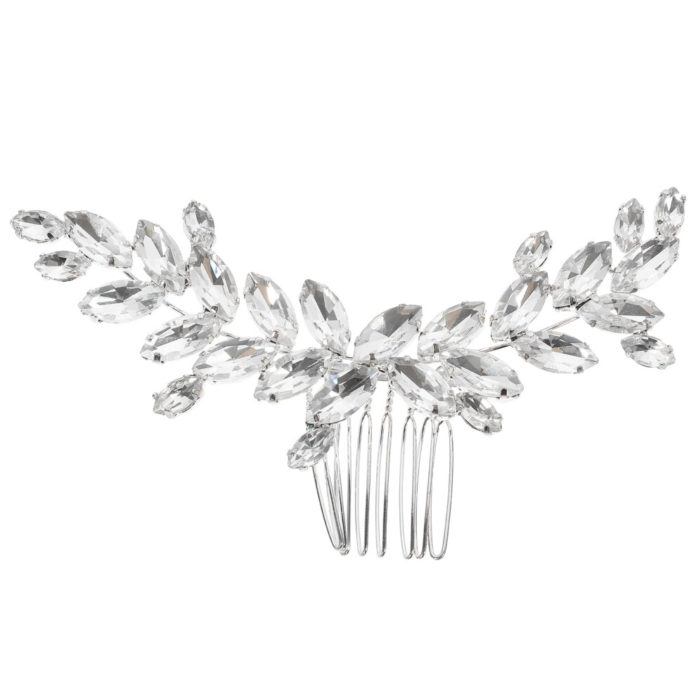 Bridal rhinestone hair comb set elegant 1 piece