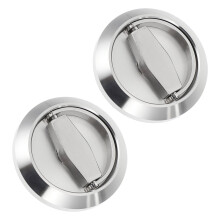 Poignée encastrée OUNONA (lot de 2) en acier inoxydable argenté pour tiroir ou meuble