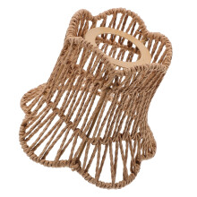 Ręcznie tkany abażur w kolorze khaki do lampy wiszącej E27/E14