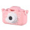 Filmadora infantil de 20MP com lente dupla, resolução 1080p, tela IPS de 2 polegadas, bateria integrada e compatível com carregamento USB. 1