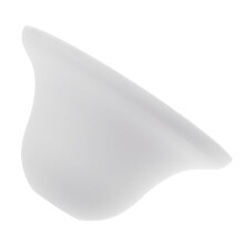 Biały klosz z PP w kształcie kapelusza, 19x19x10 cm
