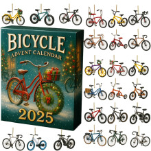 Fiets-adventskalender 2025 – 24 decoratieve ornamenten
