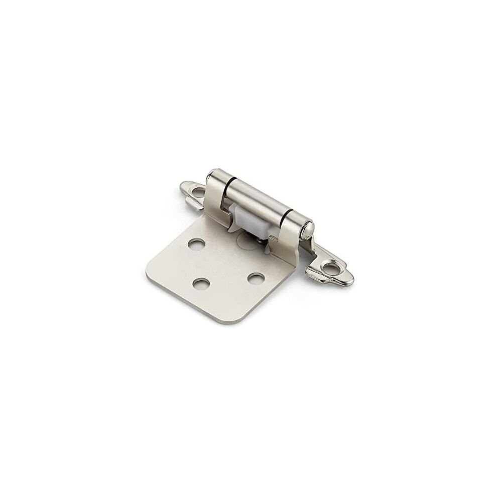 Cabinet Hinges Self-Closing Semi-Concealed Satin Nickel 9132278176079