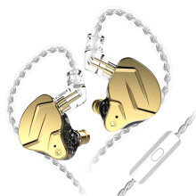 ZSN Pro X IEM-hörlurar, 1BA+1DD dubbla element, brusreducerande trådbundna spelhörlurar, djup bas, 3,5 mm och 2-stifts avtagbar kabel