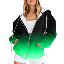 Admvng Damenbluse mit Print, Langarm-Sweatshirt mit Taschen und Kapuze