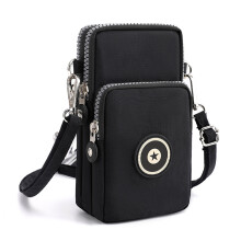 Bolso bandolera pequeño Twfbrm para mujer, estuche para teléfono de tela Oxford con 3 compartimentos, correa ajustable ligera, mini cartera para