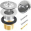 Avløpssett for badekar, messing, 1-1/2" og 1-3/8" 1