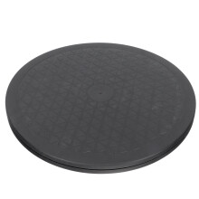 Plateau tournant de rangement antidérapant pour armoire, plateau rotatif rond pour écrans plats et téléviseurs encastrés de 25 cm (10 pouces).