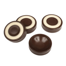 Set of 4 Non-Skid Furniture Wheel Gripper Cups Round Coasters Floor Protectors 43mm Furniture Wheel Stoppers for Table Pianos Cribs - coffee