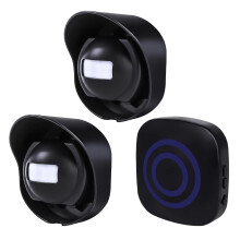 Alarme sans fil pour allée avec 1 récepteur, 2 émetteurs, 38 sonneries, portée de 200 m, étanche — Compatible avec XX