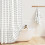 Cortina de chuveiro estilo boho farmhouse 72x96 polegadas com franjas 1