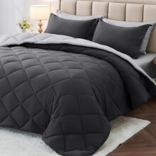 Set de pilotă Queen, 7 piese, gri, reversibil