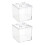Cub de depozitare din plastic transparent 10 cm – Pachet de 2 1