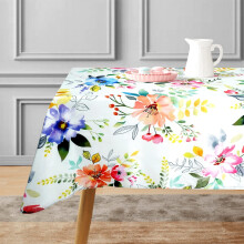 Neocular Waterproof Floral Tablecloth, 60x102 in, Rectangle Fabric Table Cloth for Indoor/Outdoor Dining, Parties, Picnic – Compatible with All