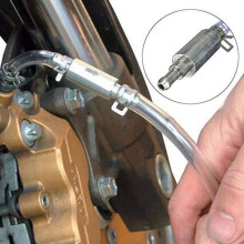 Brake Bleeder Hose with Non-Return One-Way Check Valve – Compatible with Brake Bleeder Tools