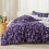 3-teiliges, wendbares Bettwäscheset mit Blumenmuster, Queen-Size 1