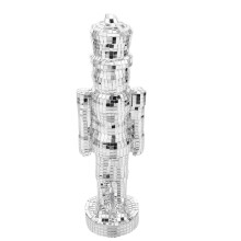 Glass Nutcracker Figurine 34 cm Silver