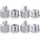 Microfoonstatief schroefdraadadapterset zilverkleurig (8 stuks) 1