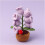Veilleuse lys violette au crochet fait main 1