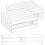 Conjunto de 12 divisórias transparentes ajustáveis para gavetas, de 26 a 42 cm (10,2 a 16,5 polegadas). 1