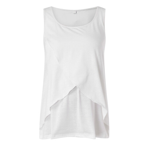 Γυναικεία αμάνικα μπλουζάκια θηλασμού, γιλέκο θηλασμού με στρογγυλή λαιμόκοψη,