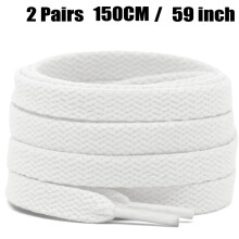 2 Paar flache Schnürsenkel, 0,31 Zoll breit, für Turnschuhe, Schnürsenkel für Sportschuhe und Laufschuhe