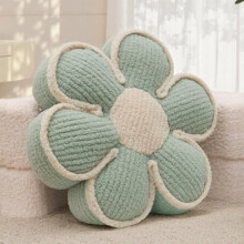 Sage Green Daisy Throw Pillow 16 Inch
