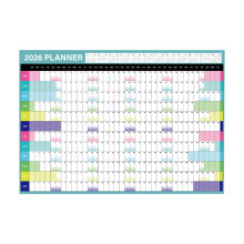Calendario da parete 2026, formato grande, 12 mesi