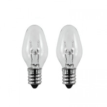 HIBIBUD7Watt,C7Nočné svetlo,120/130V,Číre,E12Pätica sviečok2Žiarovky