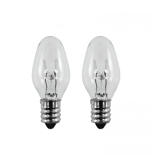C7 Nachtlichtbirne E12 7W130V 2er-Pack