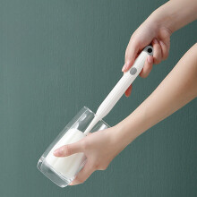 Mug Brush Bottle Brush Long Handle Hidden Brush For Water Bottle Baby Bottle Straws Efficient Cleaning,Plastic,White
