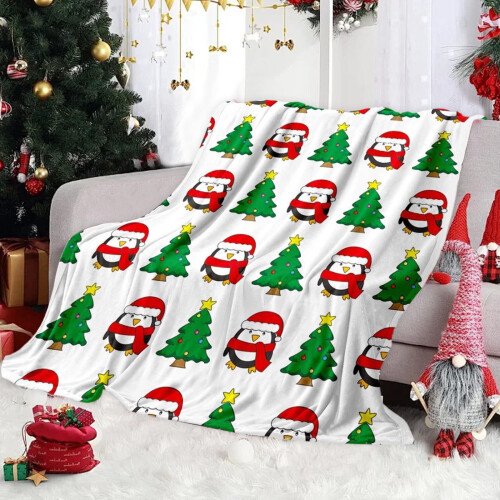 Weihnachtsflanell-Wohndecke, superweich