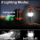 Portable Camping Lantern with Flashlight, 200LM/350LM, USB 4