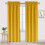 Cortinas Blackout Amarelas com Isolamento Térmico 38x84 polegadas (Conjunto de 2) 1