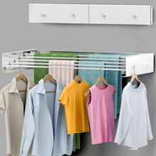 Étendoir mural pliable, 71 cm (28 po), capacité de 25 kg (55 lb), étendoir à linge peu encombrant pour vêtements et serviettes