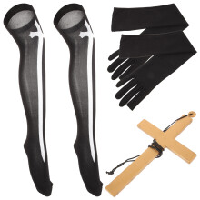 5Sets Nonnen Kostüm Zubehör Damen Cosplay