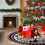 Weihnachtsbaumdecke aus Polyester, 55,1 x 39,4 Zoll 5