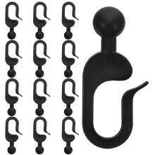Homoyoyo50 pezzi Ganci in plastica nera per tende da gazebo, robusti e resistenti alle intemperie, clip per tende da campeggio all'aperto