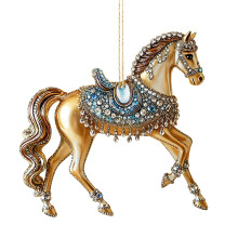 Painted Ponies Christmas Ornament: Pink Rocking Angel Horse – Tree, Car Mirror Decor & Gift Exchange (Compatible with Painted Ponies)