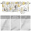 Cortina floral campestre 60x18 polegadas com bolso para varão, aquarela amarela 5